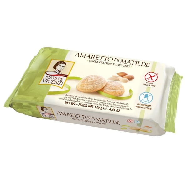 Gluten Free Soft Amaretto Di Matilde Italian Cookies Amaretti Biscuits Vicenzi 125g