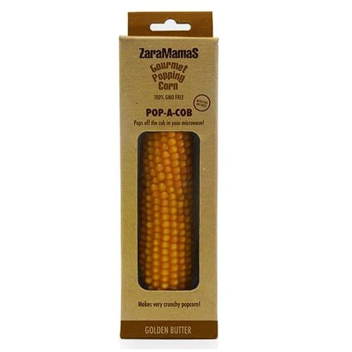 Golden Butter Pop-A-Cob ZaraMama Microwave Popcorn Gourmet Popping Corn 90g