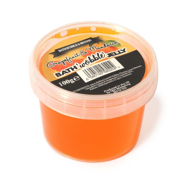 Grapefruit & Mandarin Shower Bath Wobble Jelly - Bath Bubble & Beyond 100g