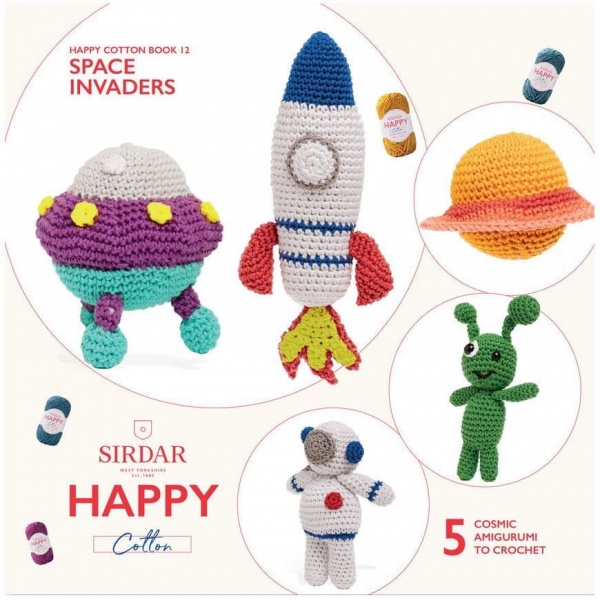 Happy Cotton Book 12 (Space Invaders)  Amigurumi Crochet Patterns Sirdar