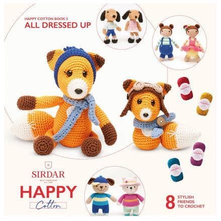 Happy Cotton Book 5 (All Dressed Up)  Amigurumi Crochet Patterns Sirdar