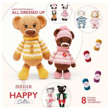 Happy Cotton Book 6 (All Dressed Up)  Amigurumi Crochet Patterns Sirdar