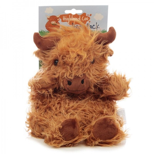 Highland Coo Cow Plush Wheat & Lavender Heat Pack Puckator