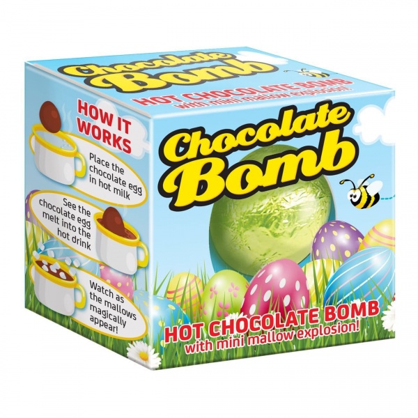 Hot Cocoa  Easter Bomb Milk Chocolate With Mini Marshmallows Rose Confectionery 24g
