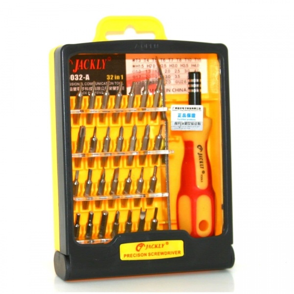 Jackly 32 Piece Interchangeable Precision Screwdriver Set Tools Storage Case