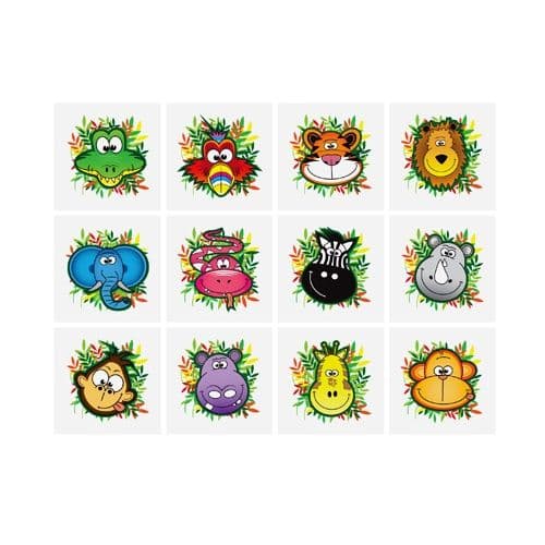 Jungle - Pack of 12 Mini Tattoos