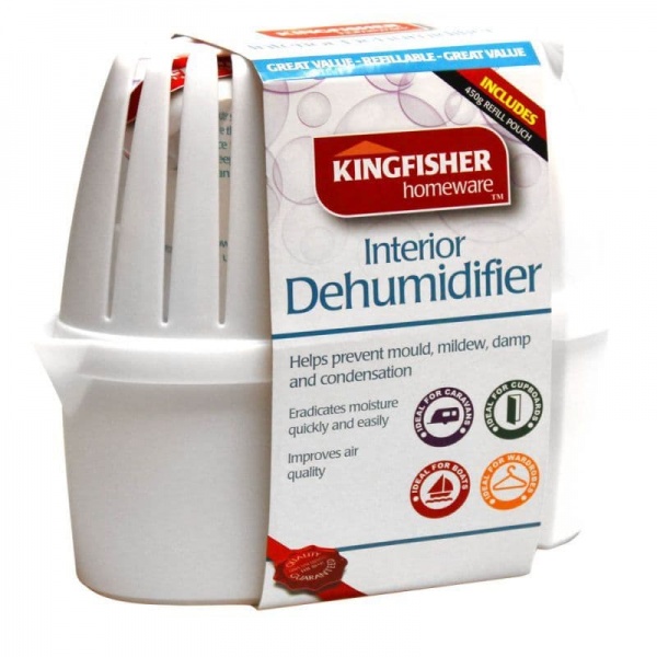 Large Interior Refillable Dehumidifer DHS2 Kingfisher Home