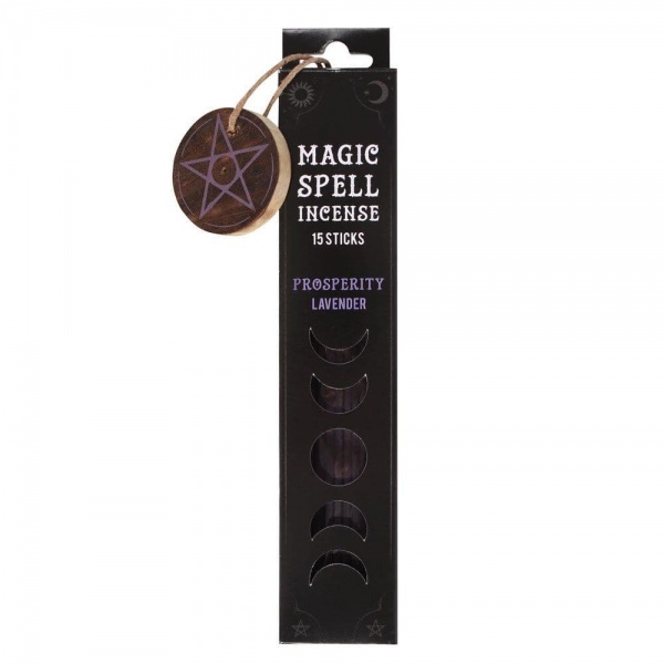 Lavender Prosperity Magic Spell Incense Sticks & Holder Spirit of Equinox