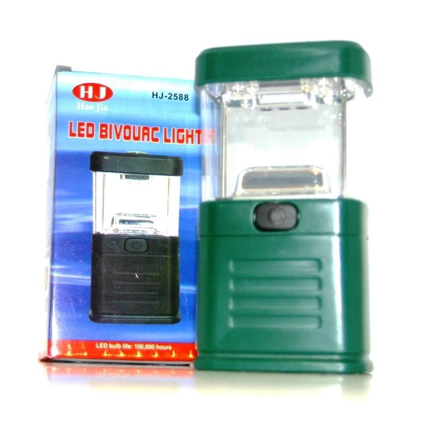 LED Bivouac Lantern Light - Mini Torch for Camping Hiking Fishing (Red Purple Green Orange or Black)