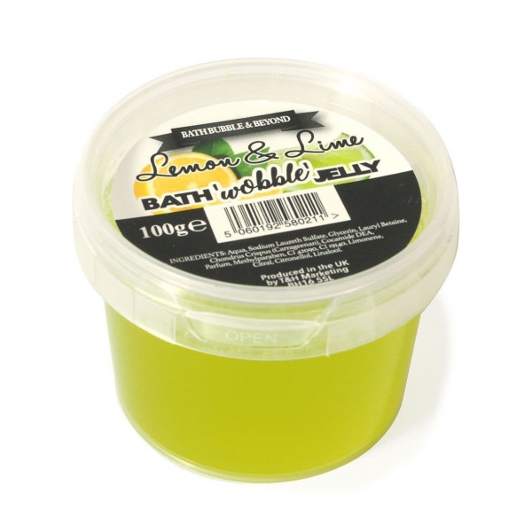 Lemon & Lime Shower Bath Wobble Jelly - Bath Bubble & Beyond 100g