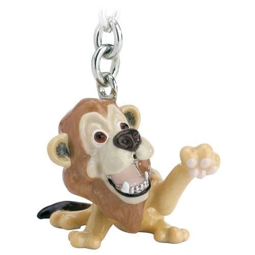 Lion Charm Keyring & Shopping Trolley Coin by Little Paws Critters