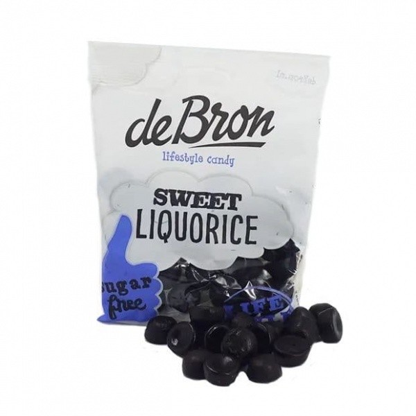 Liquorice Sweet Drop - De Bron No Added Sugar Free Sweets 100g