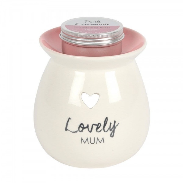 Lovely Mum  - Pink Lemonade Eco Soy Wax Melt Warmer Gift Set Jones Home & Gift