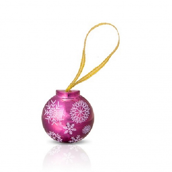 Metallic Bauble Christmas Snowflake Lip Gloss Mad Beauty 4.5g (1 Supplied)