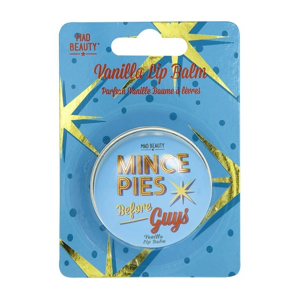 Mince Pies Before Guys Vanilla Christmas Lip Balm Tin 10g Mad Beauty