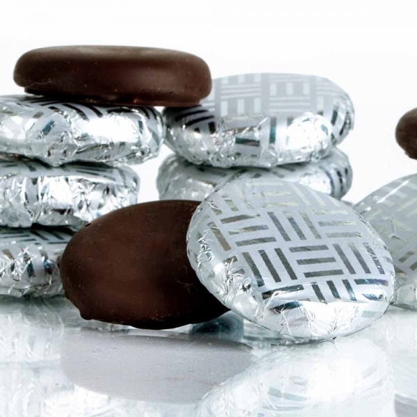 Mint Cremes - Fondant Creams Silver Foiled Whitakers Chocolates 400g