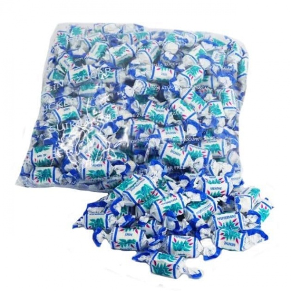 Mint Toffee Chews Mix Sugar Free Jellies Gums Sweets De Bron 1kg