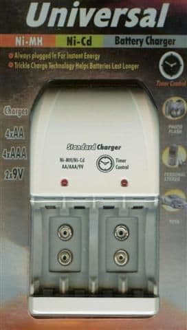 Multifunction Universal Battery Charger BC-0904T - For AA / AAA / PP3 9V Batteries