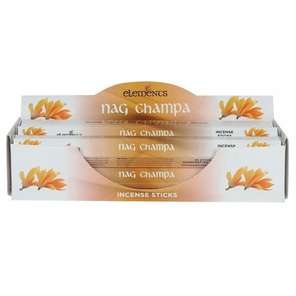 Nag Champa Scented Incense Sticks Elements Indian - Tube Of 20