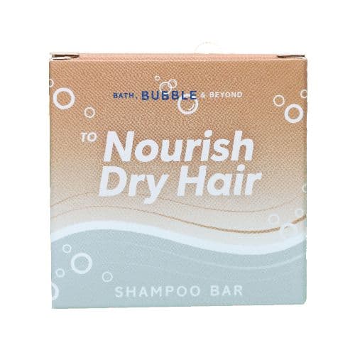 Nourish Dry Hair Brown Box Shampoo Bar - Bath Bubble & Beyond 50g
