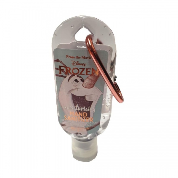 Olaf Apple On Ice Frozen Disney Clip Clean Moisturising Travel Hand Sanitizer Gel 30ml Mad Beauty