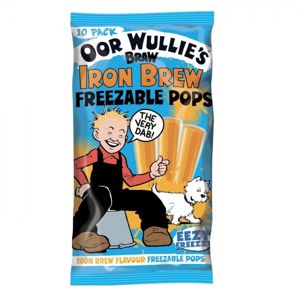 Oor Wullie's Braw Iron Brew Squeezee Ice Freeze Pops 500ml (Pack of 10)