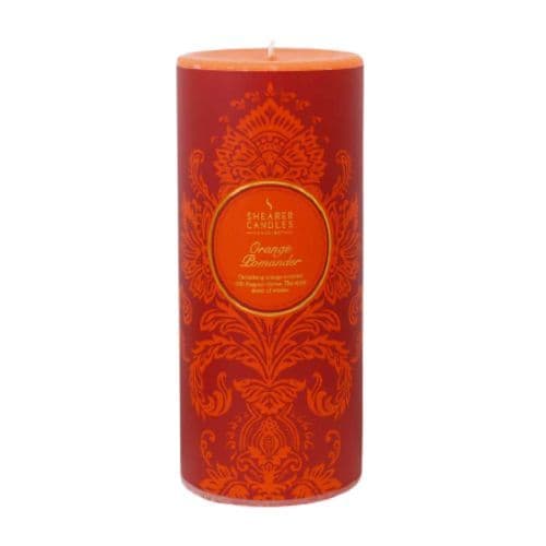 Orange Pomander Scented Pillar Candle - Shearer Candles