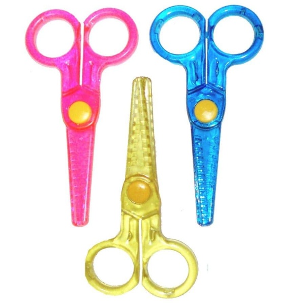 Paper Craft Scissors Coloured Mini Stationery Henbrandt (Pack of 3)