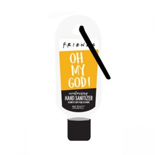 Peach Oh My God! Friends Clip & Clean Moisturising Travel Hand Sanitizer Gel Mad Beauty 30ml