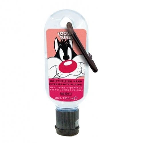 Pearl Sylvester Looney Tunes Clip & Clean Moisturising Travel Hand Cleanser Gel 30ml Mad Beauty