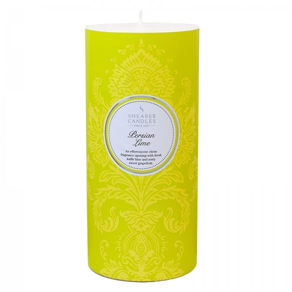 Persian Lime Scented Pillar Candle - Shearer Candles