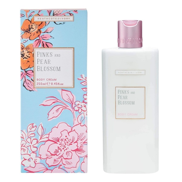 Pinks & Pear Blossom Body Cream 250ml Heathcote & Ivory