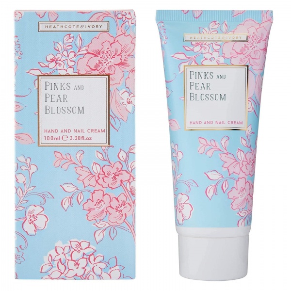 Pinks & Pear Blossom Hand & Nail Cream 100ml Heathcote & Ivory
