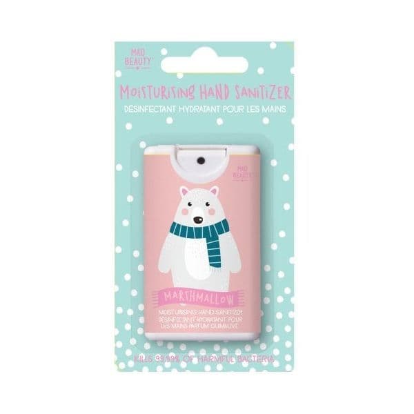 Polar Bear Marshmallow Love Christmas Moisturising Hand Sanitizer Spray 15ml Mad Beauty