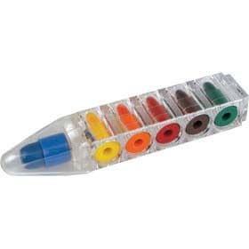 Pop Crayons Pocket Sized Mini Pen With 6 Small Crayons