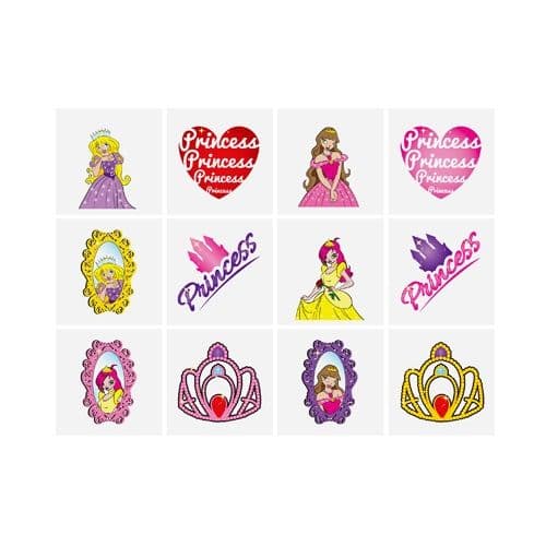 Princess - Pack of 12 Mini Tattoos