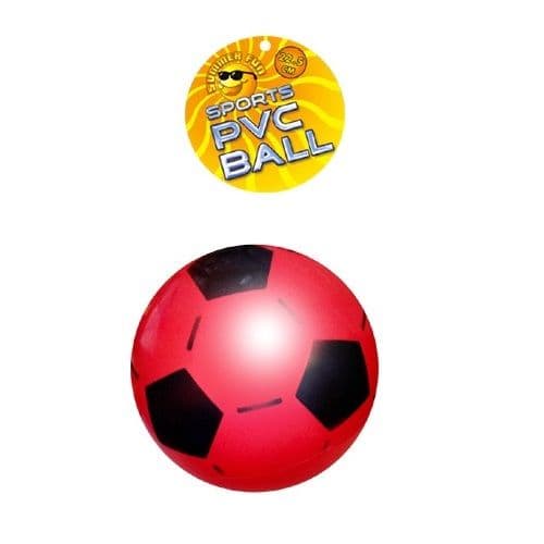 PVC Football 22.5cm (Uninflated) Assorted Colours - 1 Supplied