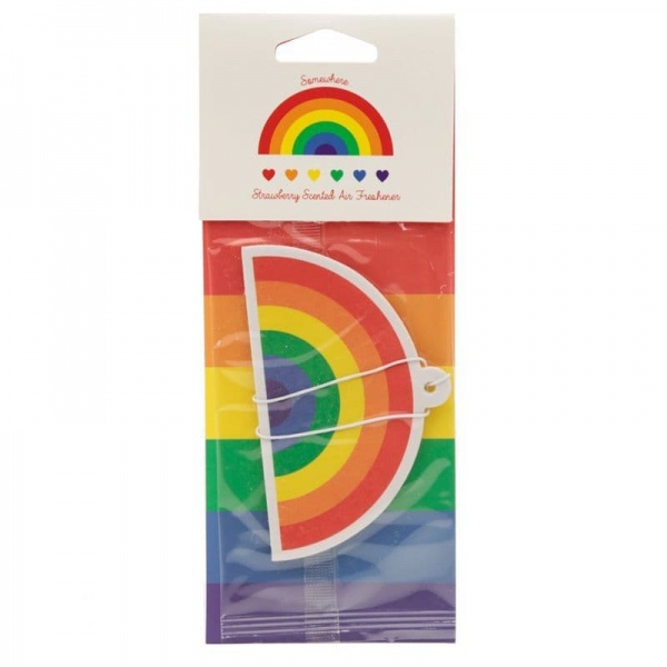 Rainbow Strawberry Scented Car Air Freshener Puckator