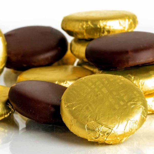 Salted Caramel Cremes - Fondant Creams Gold Foiled Whitakers Chocolates 400g