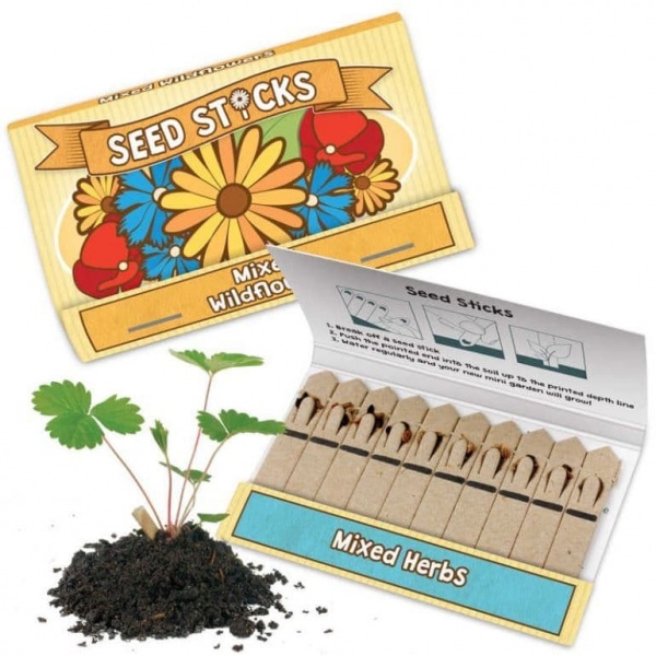 Seed Sticks Tobar Grow Your Own Mixed Herbs & Wild Flowers
