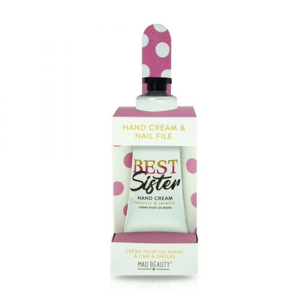 Simply The Best Sister Tuberose Jasmine Floral Mini Cream Nail File Hand Care Set Mad Beauty