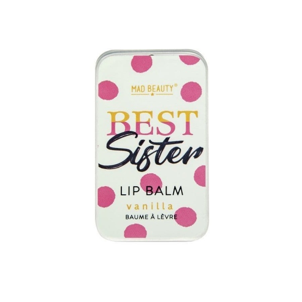 Simply The Best Sister Vanilla Mini Lip Balm Tin 10g Mad Beauty