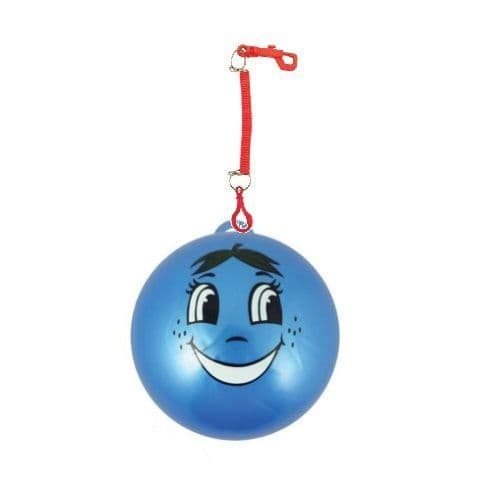 Smelly Fruits Smiley Face Foot Ball 23cm With Hook & Spiral Keyring (1 Supplied)