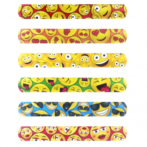 Smile Face Emoji Snap Bracelets - Party Bag Fillers Henbrandt