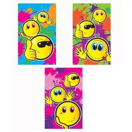 Smiley Face Notebook Notepad Jotter - Boys & Girls Party Bag Fillers
