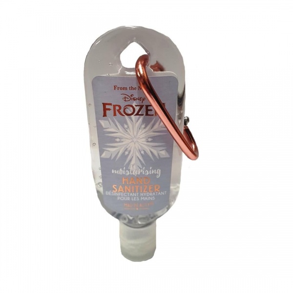 Snow  Melon On Ice Frozen Disney Clip Clean Moisturising Travel Hand Sanitizer Gel 30ml Mad Beauty
