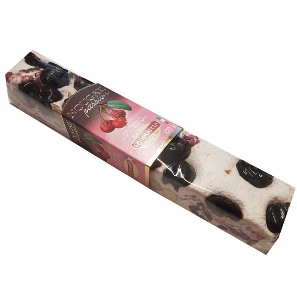 Sour Cherries Fruits Deluxe Soft Nougat Italian Sweets Quaranta 100g