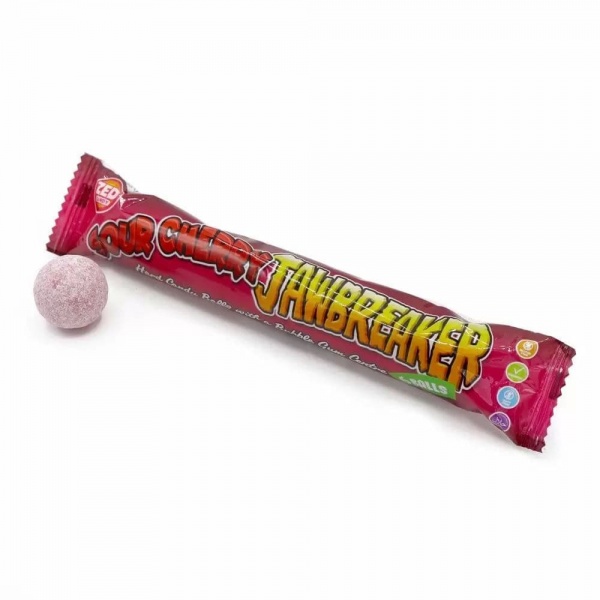 Sour Cherry Jawbreaker 6 Balls Hard Candy Bubblegum Sweets Zed 49.5g