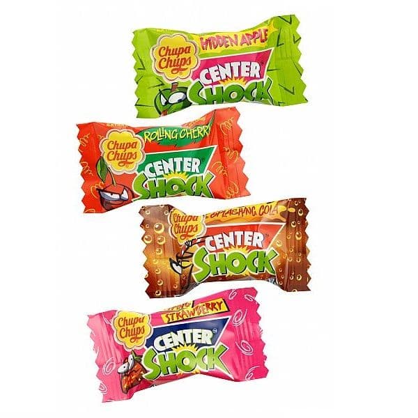 Sour Mix Centre Shock Chupa Chups Chewing Bubblegum Candy Sweet (1 Supplied)