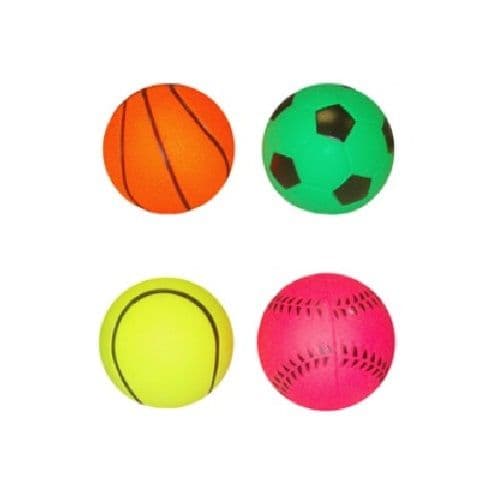 Sports Hi Bounce Face Hard Sponge Rubber Bouncy Ball Dog - Assorted